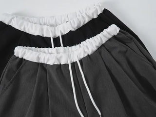 Soel Contrast Two Pintuck Wide Slacks
