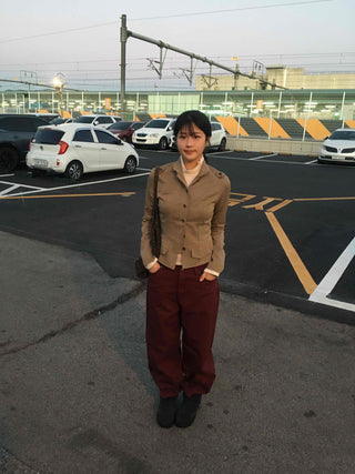 Vintage Mood Balloon Fit Semi-Baggy Pants