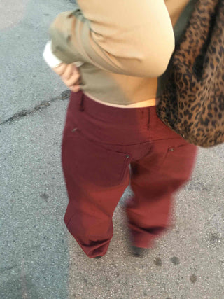 Vintage Mood Balloon Fit Semi-Baggy Pants