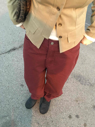 Vintage Mood Balloon Fit Semi-Baggy Pants