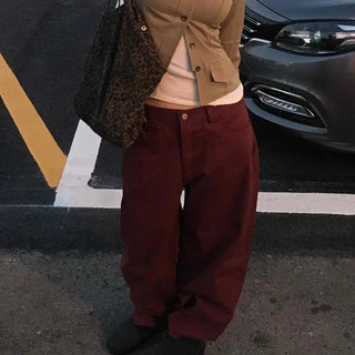 Vintage Mood Balloon Fit Semi-Baggy Pants