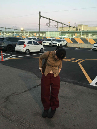 Vintage Mood Balloon Fit Semi-Baggy Pants