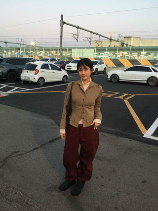 Vintage Mood Balloon Fit Semi-Baggy Pants