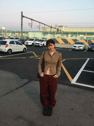 Vintage Mood Balloon Fit Semi-Baggy Pants