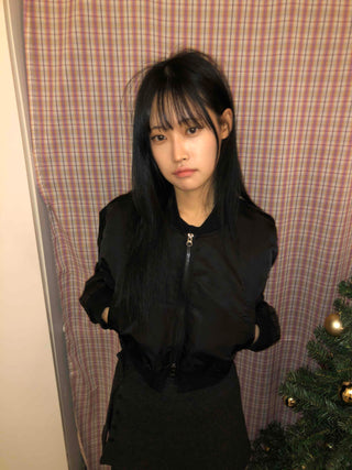 Basic Loose Fit MA-1 Bomber Jumper