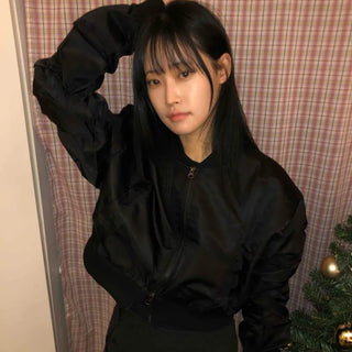 Basic Loose Fit MA-1 Bomber Jumper