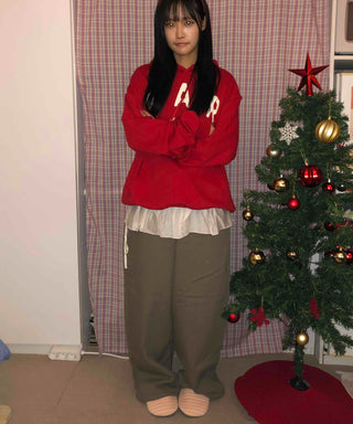 Boxy Fit Oversized Cotton Long Pants
