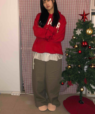 Boxy Fit Oversized Cotton Long Pants