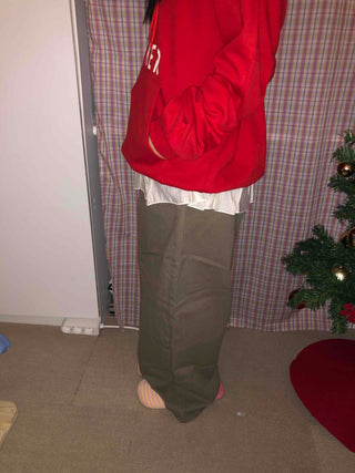 Boxy Fit Oversized Cotton Long Pants