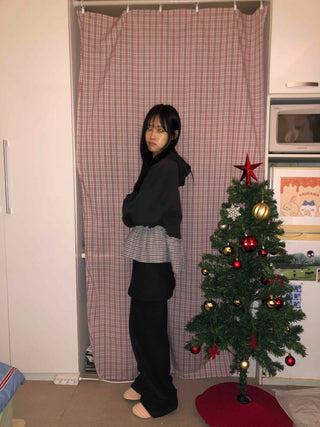 Cozy Elastic Waist Wide Skirt Button Pants