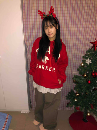 Lettering Print Oversized Hoodie