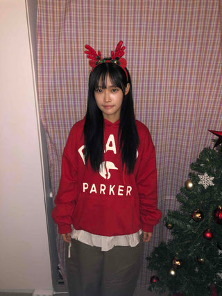 Lettering Print Oversized Hoodie
