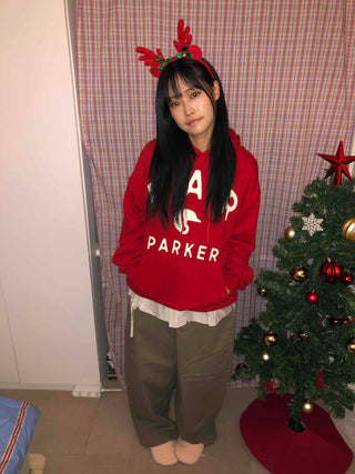 Lettering Print Oversized Hoodie