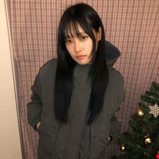 Loose Fit High-Neck Short Padded Jumper