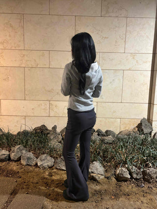 Layered Wrap Skirt Bootcut Pants