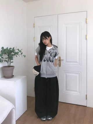 Bien Hem String Embroidery Pants