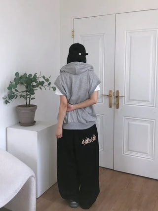 Bien Hem String Embroidery Pants