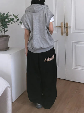 Bien Hem String Embroidery Pants