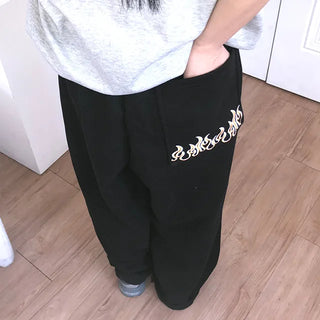 Bien Hem String Embroidery Pants