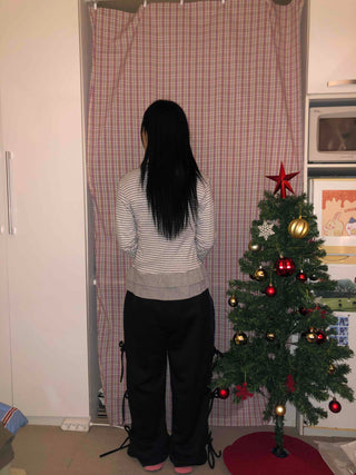 Side Point String Long Pants
