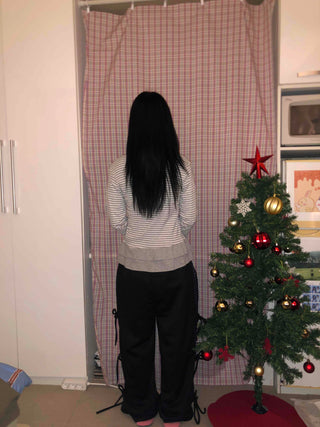 Side Point String Long Pants