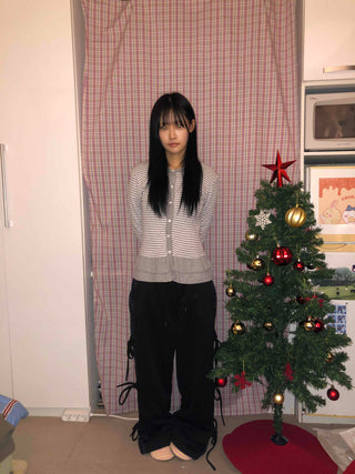 Side Point String Long Pants