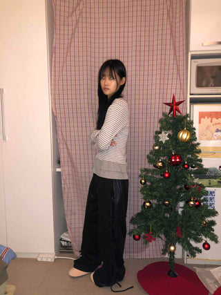 Side Point String Long Pants