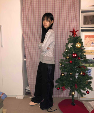 Side Point String Long Pants