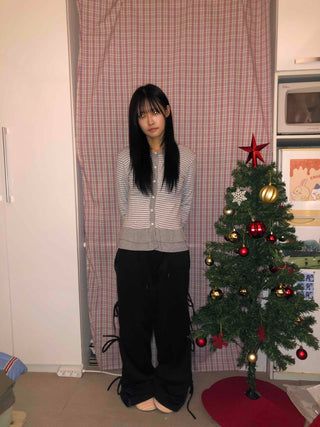 Side Point String Long Pants