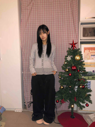Side Point String Long Pants