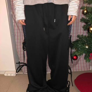Side Point String Long Pants