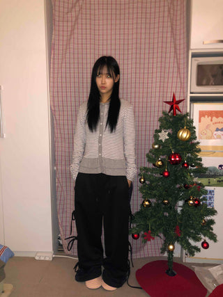 Side Point String Long Pants