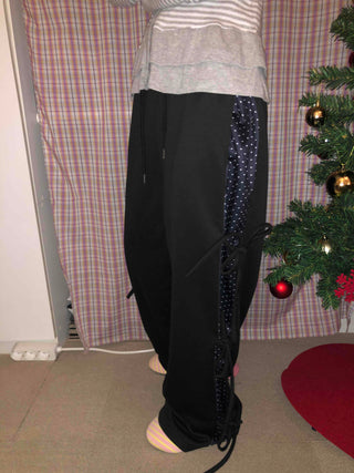 Side Point String Long Pants