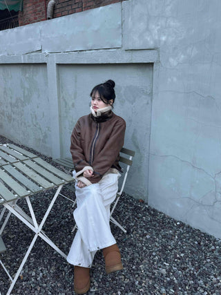 Natural Wash Balloon Fit Wide Pants