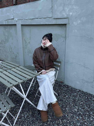 Natural Wash Balloon Fit Wide Pants