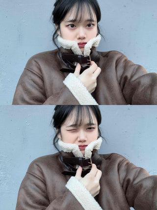 Casual Loose Fit Shearling Jacket
