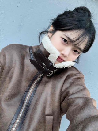 Casual Loose Fit Shearling Jacket