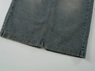 Molly Vintage Washed Denim Long Skirt
