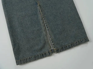 Molly Vintage Washed Denim Long Skirt