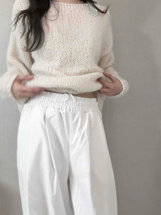 Minimal Semi-Wide Pintuck Pants
