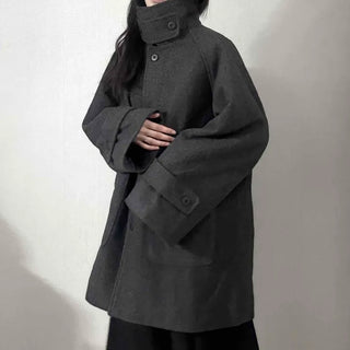 Big Collar A-Line Oversized Quilted Coat
