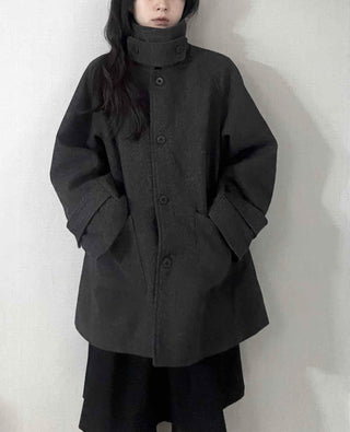Big Collar A-Line Oversized Quilted Coat