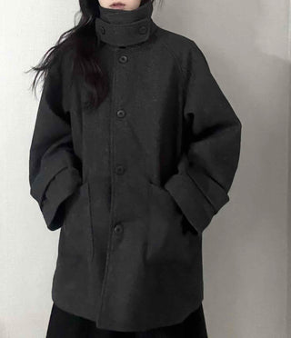 Big Collar A-Line Oversized Quilted Coat