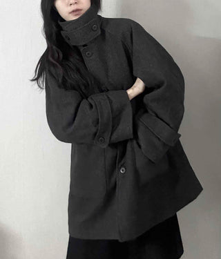 Big Collar A-Line Oversized Quilted Coat