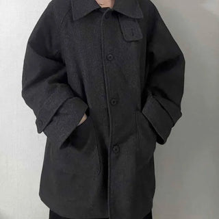 Big Collar A-Line Oversized Quilted Coat
