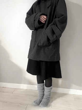 Big Collar A-Line Oversized Quilted Coat
