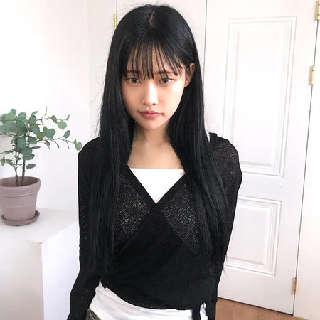 Oniel Knit Wrap Hooded Cardigan