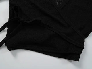 Oniel Knit Wrap Hooded Cardigan