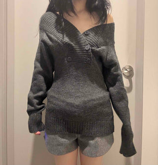 Winter High-Waisted Wool Shorts