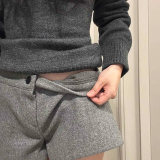 Winter High-Waisted Wool Shorts